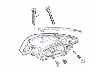 Volvo S60 V60 Headlight-headlamp mounting bracket 31294522 3D print model