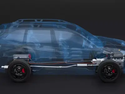MHEV Mild-Hybrid AWD X-RAY 3D model