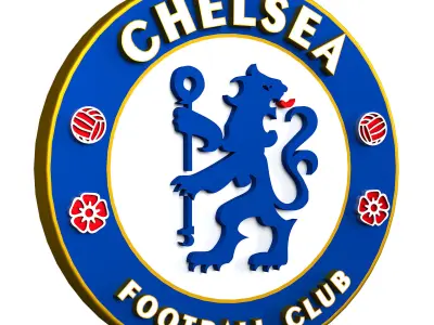 FC CHELSEA logo  3D print model
