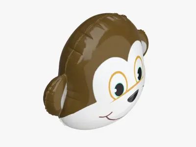 Foil decoration balloon 08 Monkey 3D model