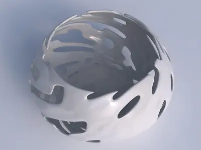 Bowl squeezed twisted with smooth cuts 3D print model