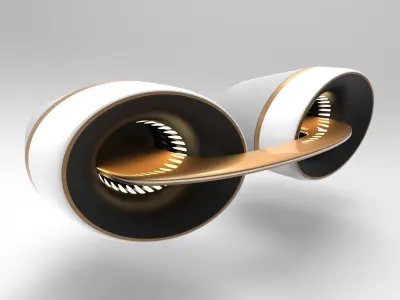 Automotive lights 3D model