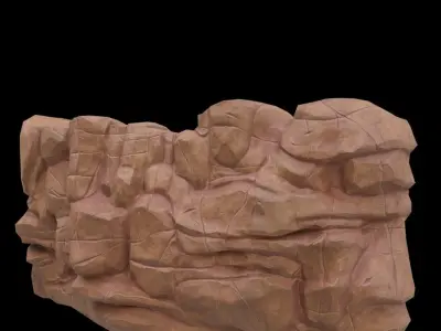 Cartoon rocks 3D model