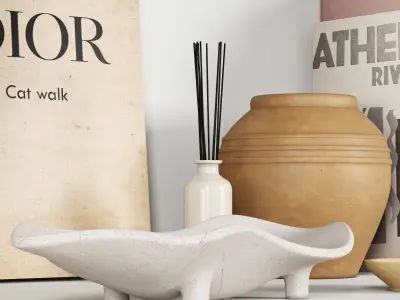 decorative set Vol008 zara home items 3D model