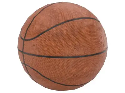 Basketball Lowpoly ball Low-poly 3D model