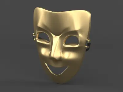 Theatre Masks 3D model