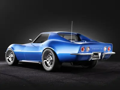 Chevrolet Corvette stingray C3 1969 3D model