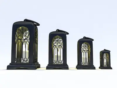Candle Holder 03 Low-poly 3D model