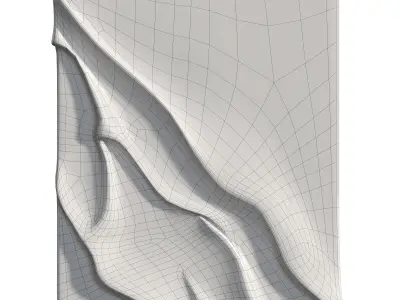 Wall Art - Wood Carving 3D model