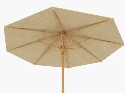 Patio Umbrella Low-poly 3D model
