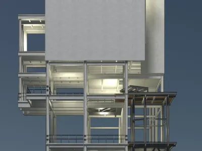 Industrial building 23zz36 3D model