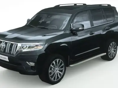 Toyota Land Cruiser Prado 2018 Low-poly 3D model