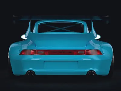 porsche 993 RWB rauh-welt 3D model