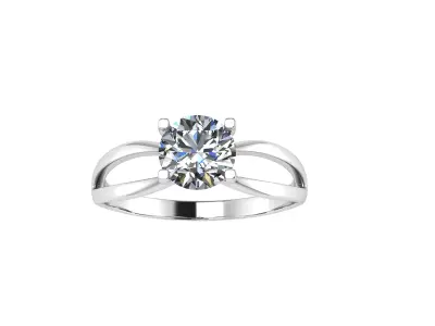 Engagement ring 3D print model