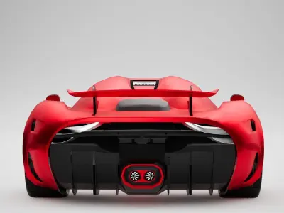 Koenigsegg Regera Low-poly 3D model