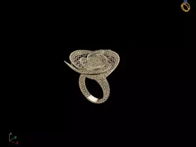 luxury Ring Electro-Fusion Fashion Ring 3D print model