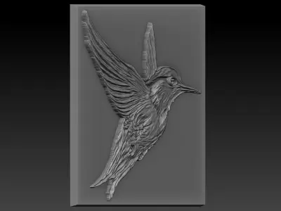 Birdd plastic plate with holes 3D print model