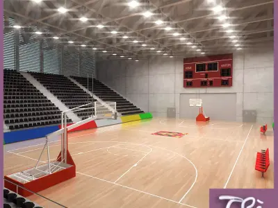 BASKETBALL PAVILION 3 3D model