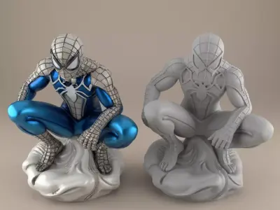 3D Spider Hero Model for Home Decor - STL File 3D print model