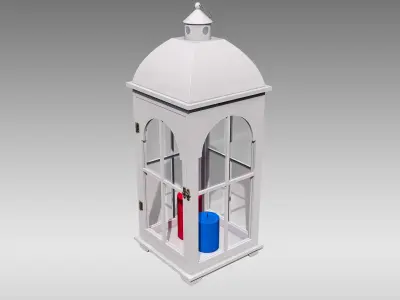 Wood Lantern 02 Low-poly 3D model