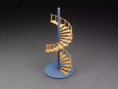 Spiral Staircase 3D model