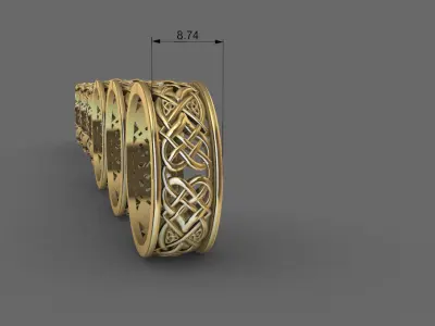 Wedding rings very special 3D model