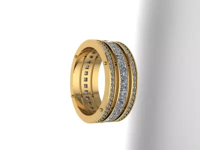 Ring with stones  Printing Model 3D print model 3D print model 3D print model