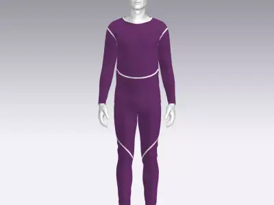 Sport Suit Low-poly 3D model