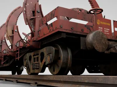 Custom Loads Cargo Wagon 3D model