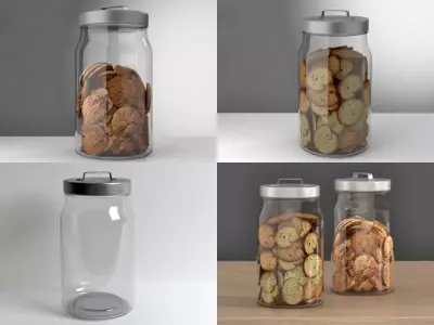 Glass Jar 3D model