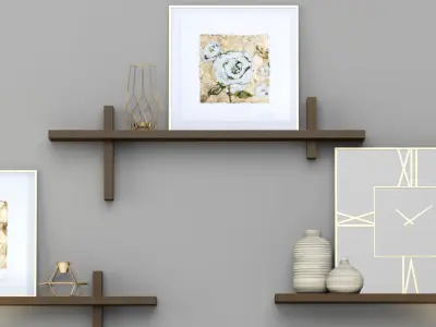 Decorative furniture set Modern 3D model