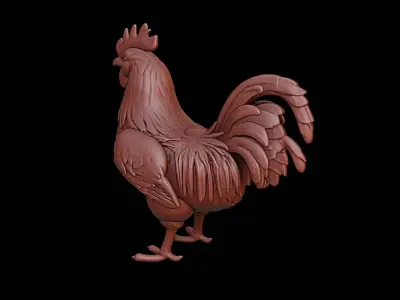 Chicken Animal Sculpture 3D print model