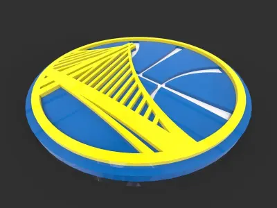 Golden State Warriors logo Free 3D print model