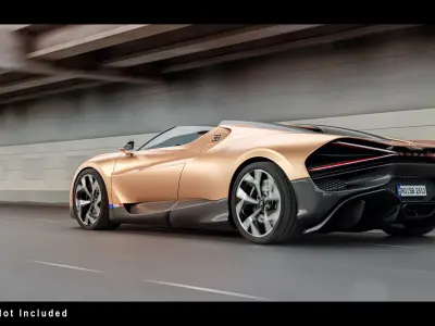 Urban Roadway Low-poly 3D model