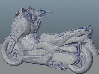 2018 Yamaha Xmax300  Low-poly 3D model