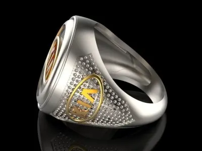 Kia ring Silver Gold  Print 3D print model