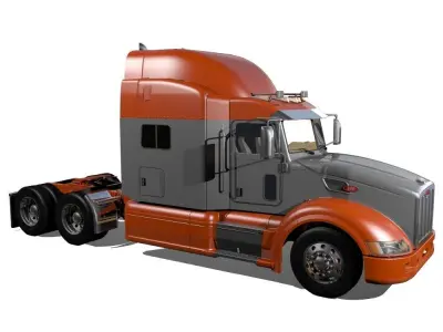 386 Semi Track 3D model