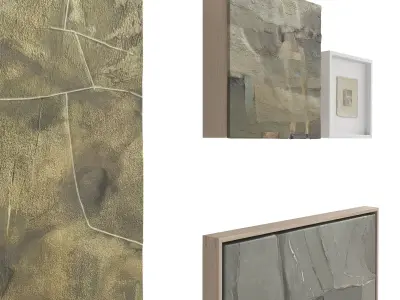 Abstract Painting mini Frame Set 14 3D model