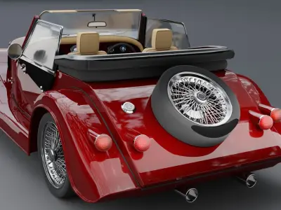 Modern vintage car 3D model