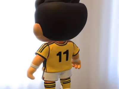 Cartoon Soccer Player  3D model
