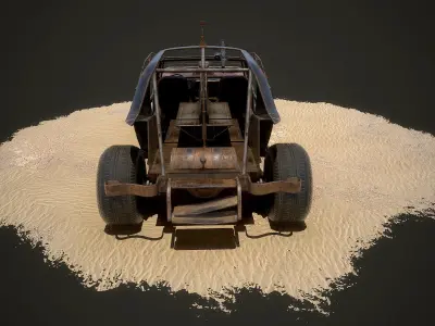 Vehicle 4x4 Low-poly 3D model