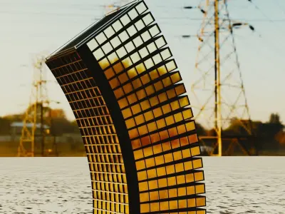 Flexible Building Low-poly 3D model