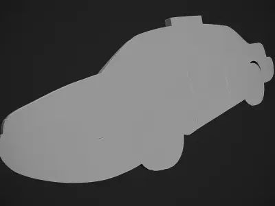 New York Taxi Bas Relief 3D print model