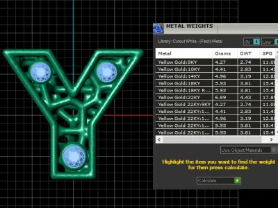 SIMPLE ALPHABET Y PENDANT 3D-PRINTABLE MODEL  3D print model
