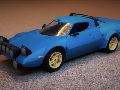 Lancia Stratos - detailed scale model kit 3D print model