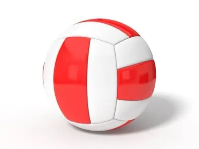 simple volley ball  3D model