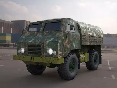  tam-110-military truck 3d model 3D model