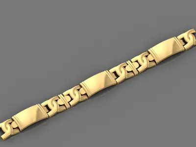 LUXURY ENGRAVABLE BRACELET 3D print model