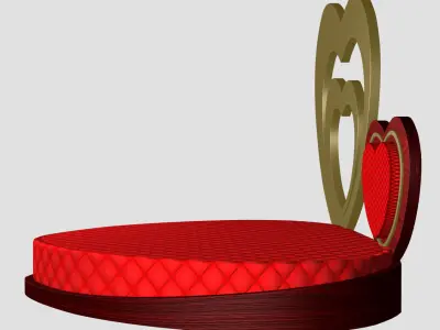 Heart Bed 3D model
