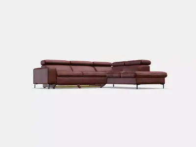 7557 upholstered corner suite ottoman left DWN 3D model